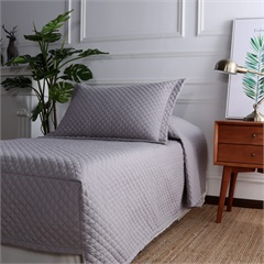 Radiance™ Diamond Fitted Coverlet, Grey